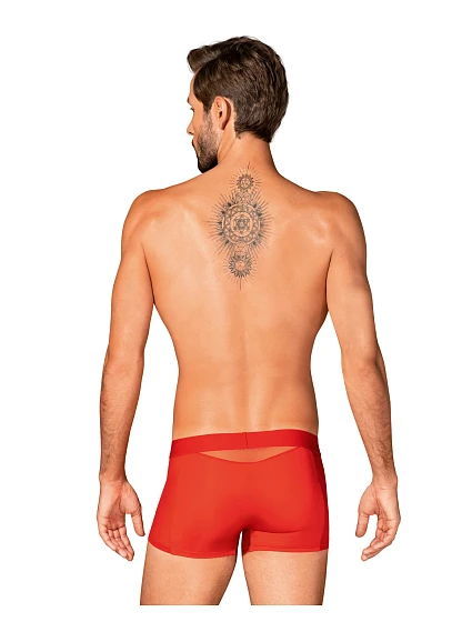 Pánské slipy model 17776536 boxer shorts red - Obsessive Pánské slipy model 17776536 boxer shorts red - Obsessive