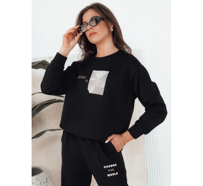 Dámská tepláková souprava FUTURE černá FashionStreet AY1036