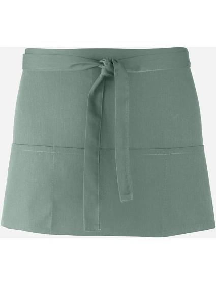 PR 155 Krátká zástěra do pasu s kapsou "Colours" model 22468567 sage - Premier