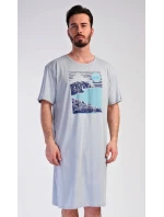 Pánská noční košile s krátkým rukávem model 19903025 - Vienetta MAN Pánská noční košile s krátkým rukávem model 19903025 - Vienetta MAN