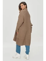 Svetr na zapínání  model 201794 Makadamia