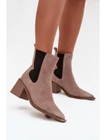 Boty na podpatku model 222524 Step in style Boty na podpatku model 222524 Step in style