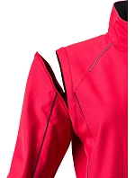 Daiber JN 1121 Dámská softshell bunda s odepínacími rukávy 02.1121 black/red