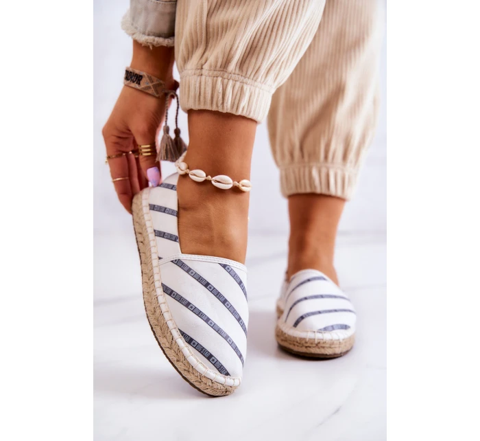 Dámské klasické espadrilky Big Star model 21580313 Bílé - Big Star Shoes Dámské klasické espadrilky Big Star model 21580313 Bílé - Big Star Shoes
