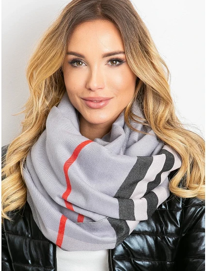 Dámský šátek AT CH model 14832721 šedý - FPrice