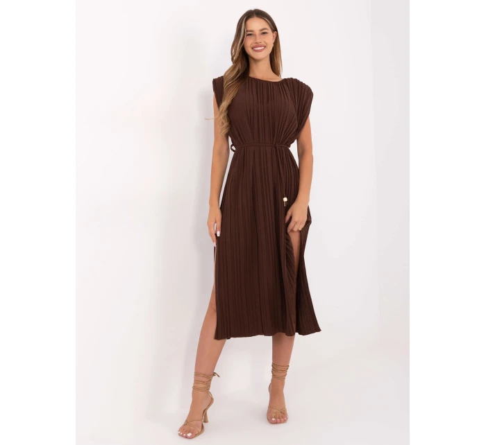 Sukienka DHJ SK model 21234064 ciemny brązowy - FPrice