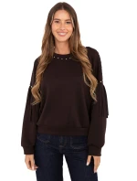 Bluza IT BL model 21421338 ciemny brązowy - FPrice Bluza IT BL model 21421338 ciemny brązowy - FPrice