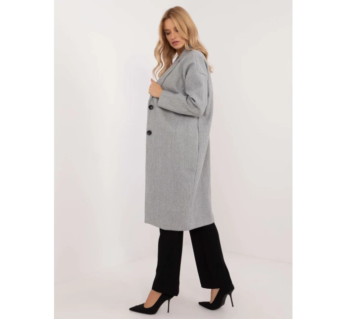 Płaszcz TW PL BI szary model 20572136 - FPrice Płaszcz TW PL BI szary model 20572136 - FPrice