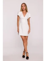 mini šaty krémové model 21296169 - Moe