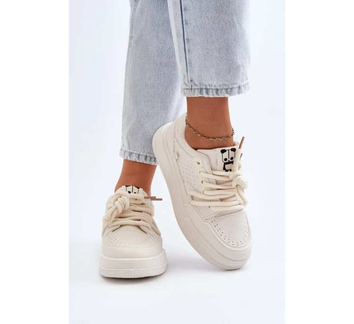 Dámské eko kožené tenisky Béžová Avanalis Dámské eko kožené tenisky Béžová Avanalis