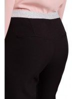 Dámské kalhoty s elastickým pasem model 18526383 černá - Makover