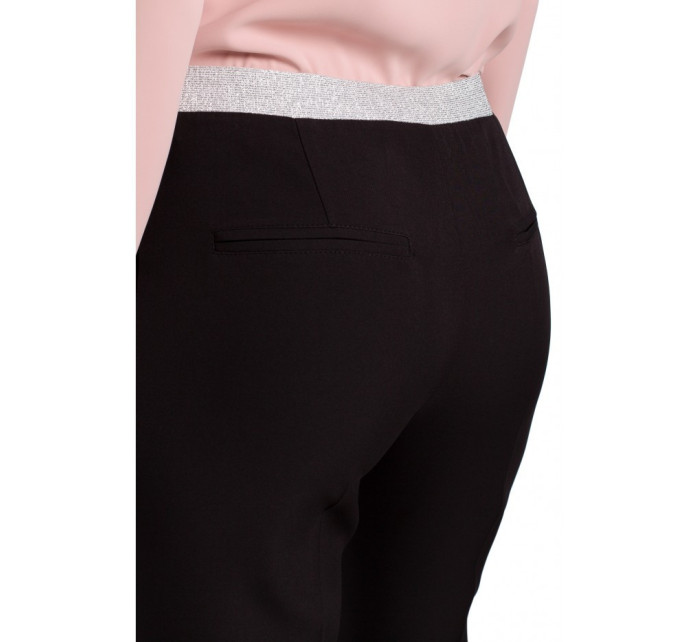 Dámské kalhoty s elastickým pasem K035 černá - Makover