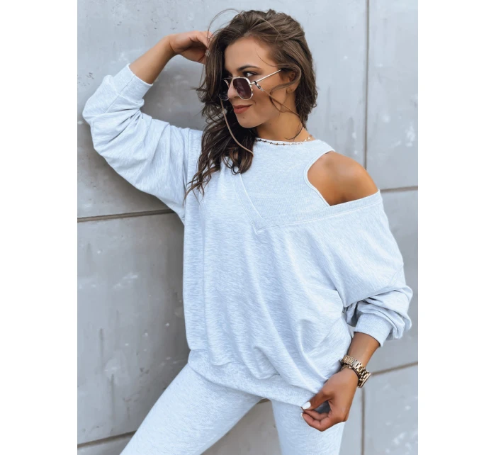 Dámský komplet 3 v 1 světle šedý Dstreet model 21970704 - FashionStreet Dámský komplet 3 v 1 světle šedý Dstreet model 21970704 - FashionStreet