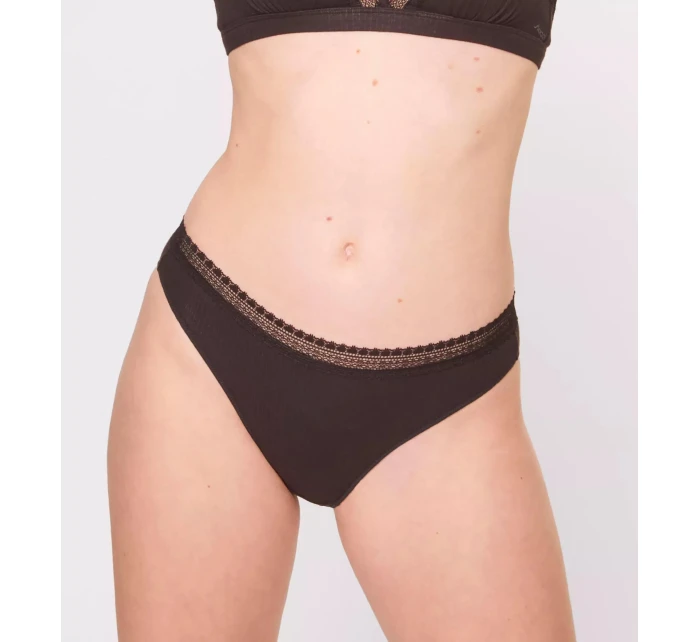 sloggi GO Ribbed R Tai C2P - BLACK - SLOGGI BLACK - SLOGGI