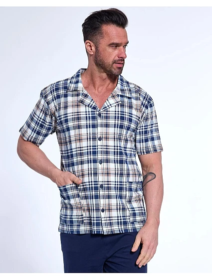 Pyžamo model 20954760 kr/r M2XL pánské na zip - Cornette Pyžamo model 20954760 kr/r M2XL pánské na zip - Cornette