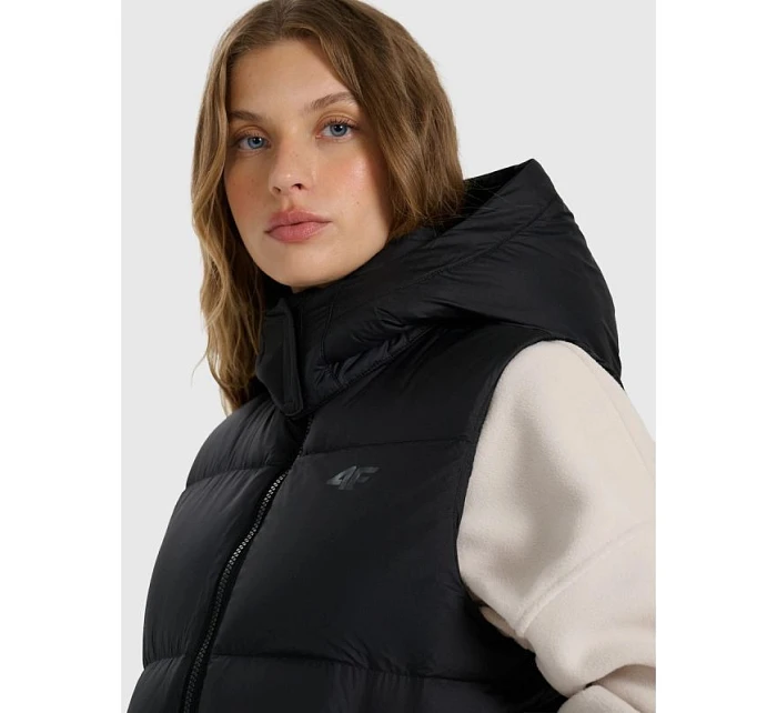 Dámské péřové tričko bez rukávů s přírodní výplní 4F 4FWAW25TVJAF223-083S