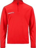 Craft Teamwear Evolve 2.0 Half Zip Jr Dětská tréninková bunda s 1/4 zipem 82.4764 bright red