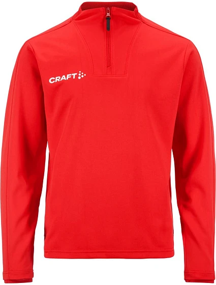Craft Teamwear Evolve 2.0 Half Zip Jr Dětská tréninková bunda s 1/4 zipem 82.4764 bright red Craft Teamwear Evolve 2.0 Half Zip Jr Dětská tréninková bunda s 1/4 zipem 82.4764 bright red