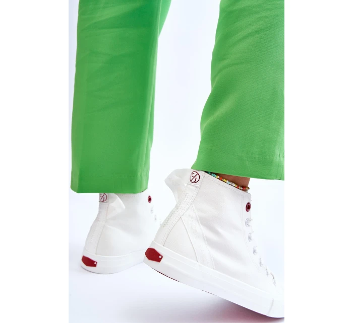 Dámské klasické vysoké tenisky Cross Jeans LL2R4086C Bílé Dámské klasické vysoké tenisky Cross Jeans LL2R4086C Bílé