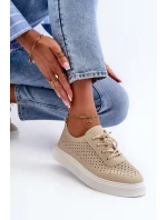 Průchozí Tenisky Na Platformě Beige Tanvi Průchozí Tenisky Na Platformě Beige Tanvi