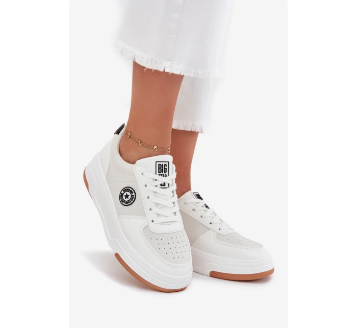 Dámské Tenisky Na Platformě Big Star RR274572 HI-POLY SYSTEM Bílé Dámské Tenisky Na Platformě Big Star RR274572 HI-POLY SYSTEM Bílé