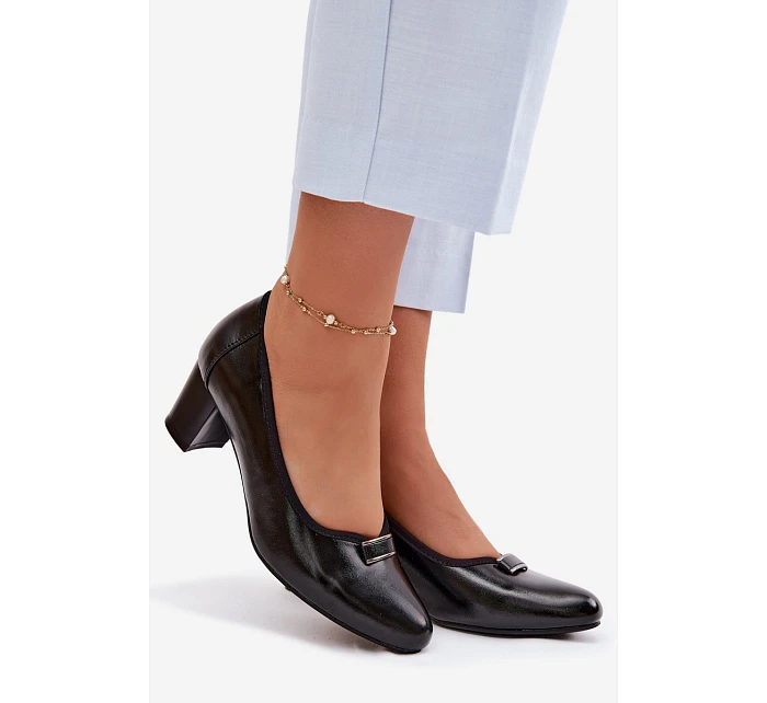 Lodičky na podpatku Vinceza 58622 Černé Lodičky na podpatku Vinceza 58622 Černé