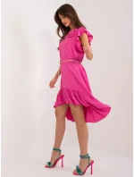 DHJ SK 8921 šaty.21 tmavě růžová