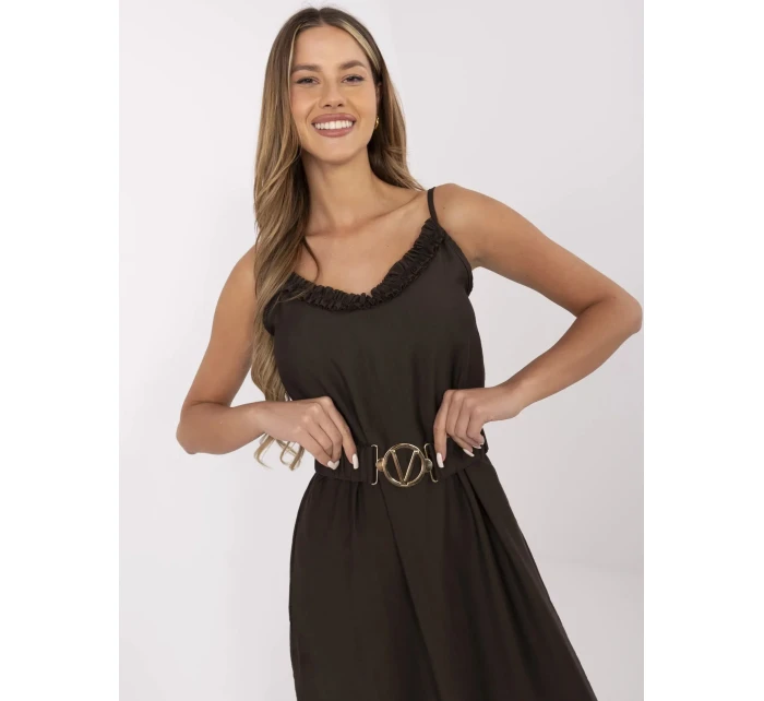 Sukienka MI SK model 21142175 ciemny brązowy - FPrice