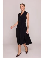 Košilové šaty ve střihu černé model 21154756 - STYLOVE