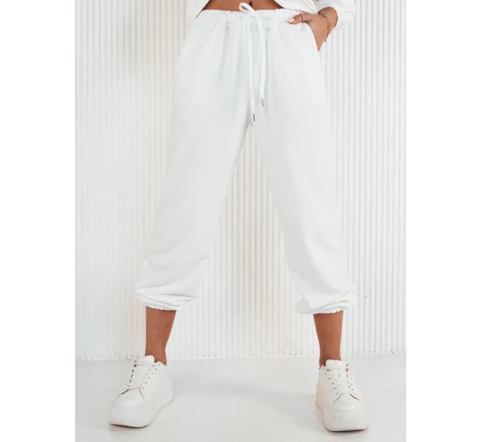 Dámské tepláky FILAN ecru FashionStreet UY1885 Dámské tepláky FILAN ecru FashionStreet UY1885