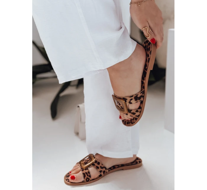 Dámské žabky GLAMSTEP s leopardím vzorem FashionStreet ZY0928 Dámské žabky GLAMSTEP s leopardím vzorem FashionStreet ZY0928