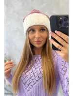 Dámská čepice Feba K330 white+powder pink Dámská čepice Feba K330 white+powder pink