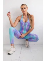 Fitness oblek s klikem fialový Fitness oblek s klikem fialový