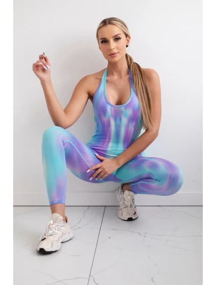 Fitness oblek s klikem fialový Fitness oblek s klikem fialový