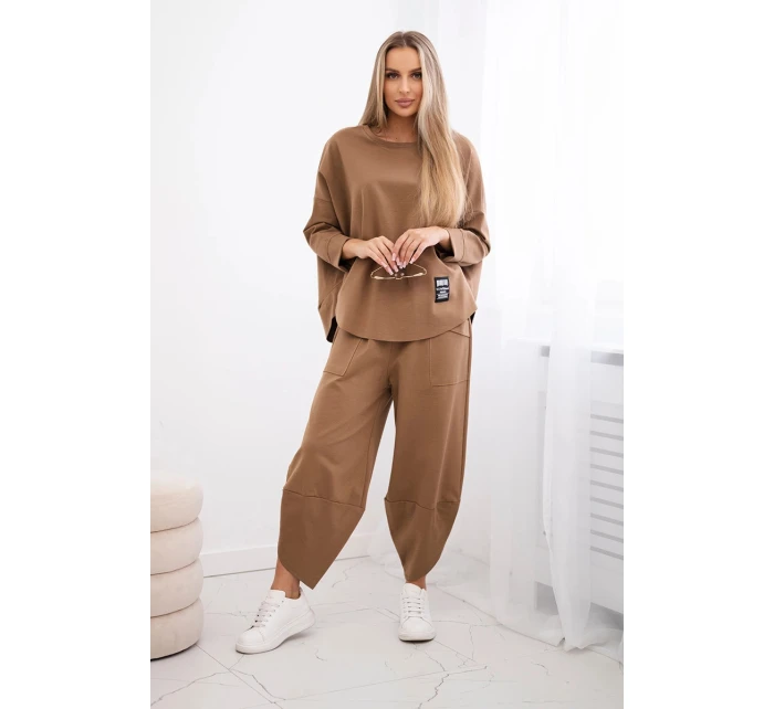 Souprava Punto Milano Winter tepláky + kalhot velbloud Souprava Punto Milano Winter tepláky + kalhot velbloud