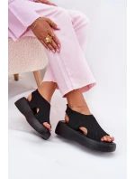 Dámské sandály na platformě černé model 21702370 - Boto Dámské sandály na platformě černé model 21702370 - Boto