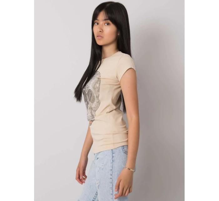 T košile EM TS ES 21 532.18 béžová