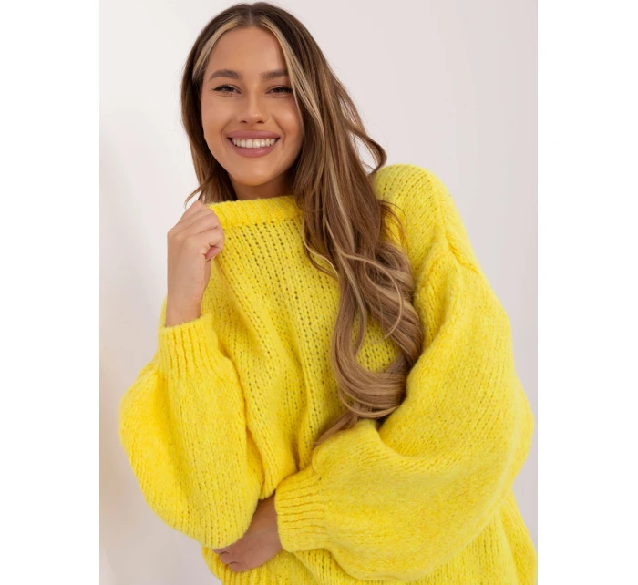 Sweter MI SW model 21799685 żółty - FPrice Sweter MI SW model 21799685 żółty - FPrice