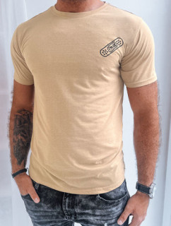 Béžové pánské tričko Dstreet RX5292