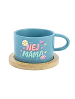 NEJ MÁMA - modrý hrníček makronka 200 ml NEJ MÁMA - modrý hrníček makronka 200 ml