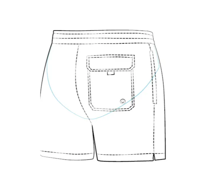 Pánské plavky Travel Shorts SM27N-6 Červená - Self Pánské plavky Travel Shorts SM27N-6 Červená - Self