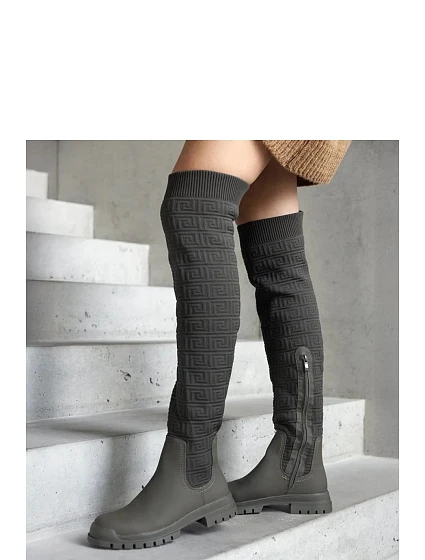 Dámské kozačky zelené - Solea model 22069762