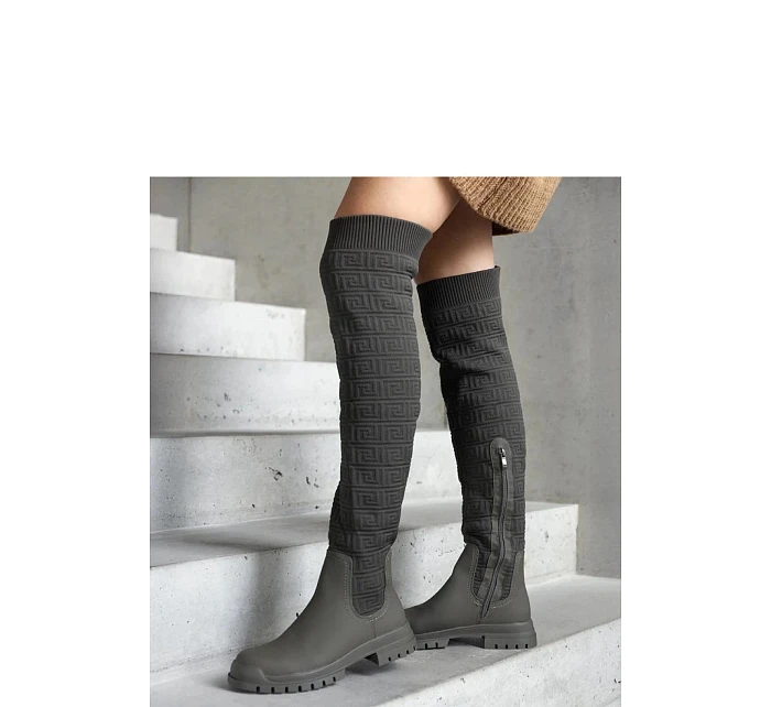 Dámské kozačky zelené - Solea model 22069762