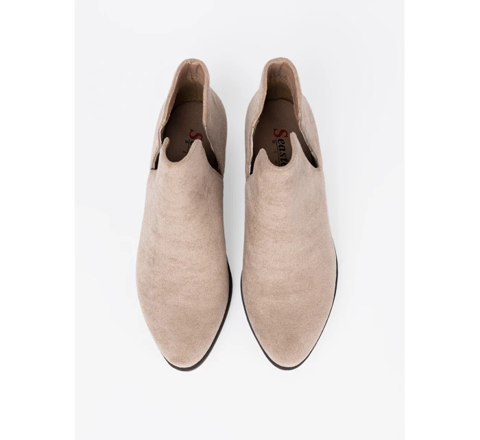 Praktické dámské  kotníčkové boty hnědé Obcas