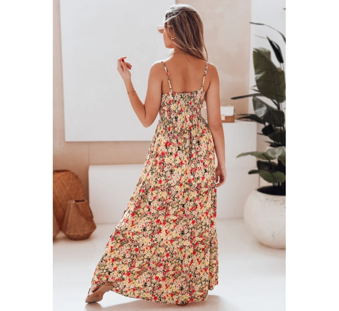FLORALUSH maxi šaty se žlutými a červenými květy FashionStreet EY2632