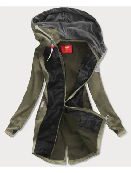 dlouhá dámská mikina s kapucí model 15817364 - LHD