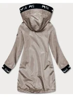 Tenká béžová dámská bunda s ozdobnou lemovkou (B8145-12) Tenká béžová dámská bunda s ozdobnou lemovkou (B8145-12)