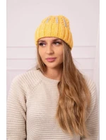 Dámská čepice Selena K384 hořčicová Dámská čepice Selena K384 hořčicová