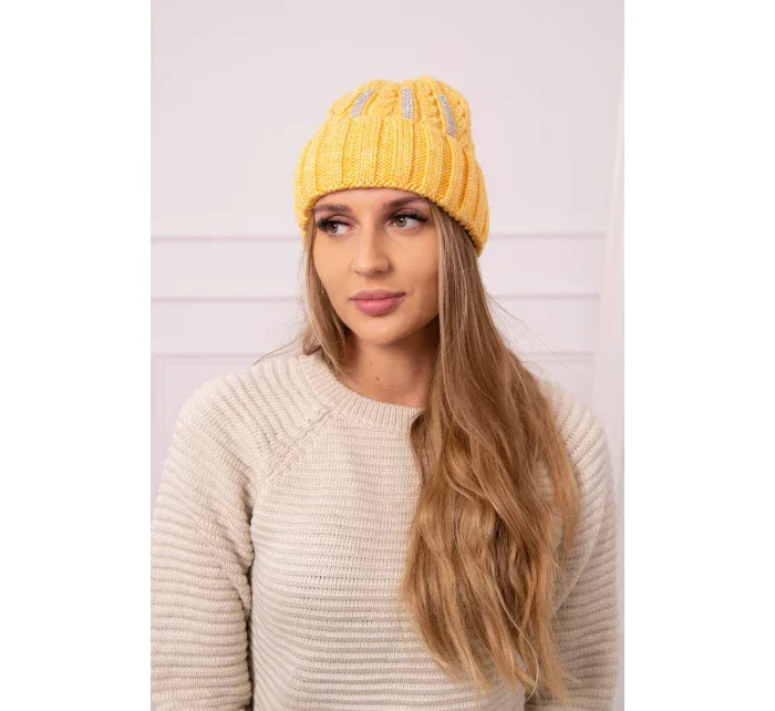 Dámská čepice Selena K384 hořčicová Dámská čepice Selena K384 hořčicová
