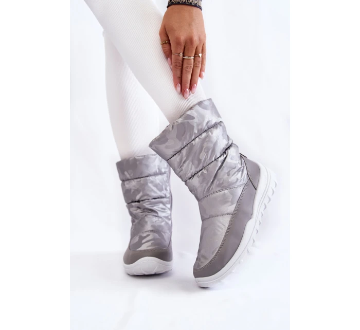 Dámské vysoké boty do sněhu Big Star model 21600133 šedé - Big Star Shoes